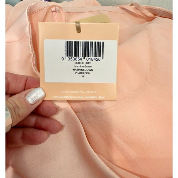 Bubish luxe Jasmine Strapless Gown - Peach Pink NWT - Size M - Picture 6 of 9